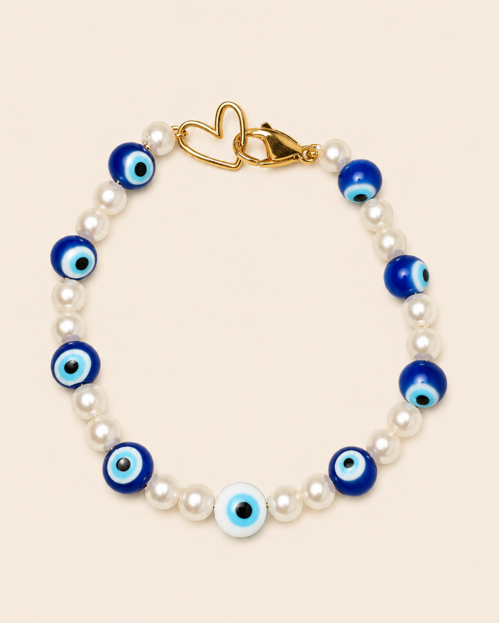 Evil-Eye Gold-Filled Beaded Bracelet